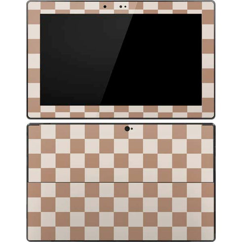 Neutral Checkered Surface Pro Tablet Skin